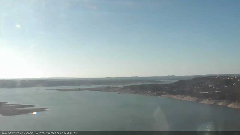 Lake Travis webcam, February 25, 2025 4:45 PM CT