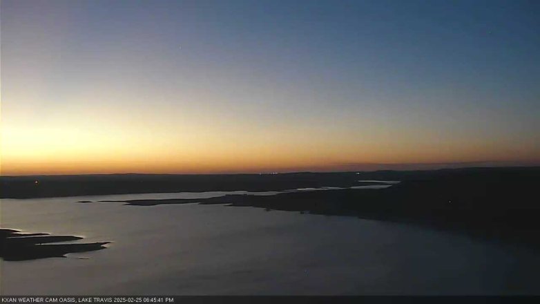 Lake Travis webcam, February 25, 2025 6:45 PM CT