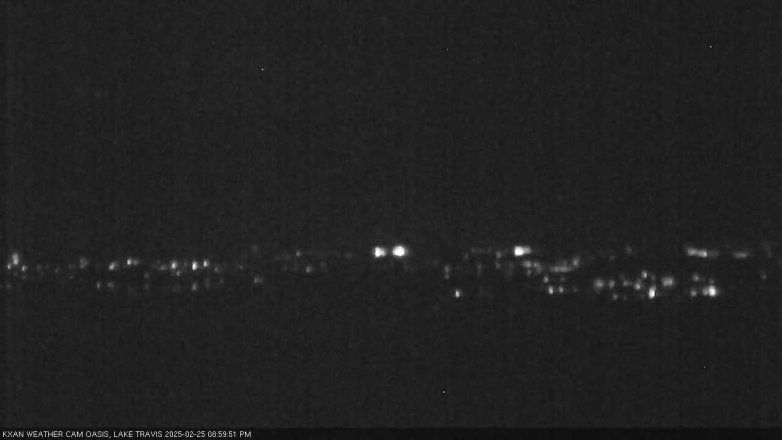 Lake Travis webcam, February 25, 2025 9:00 PM CT
