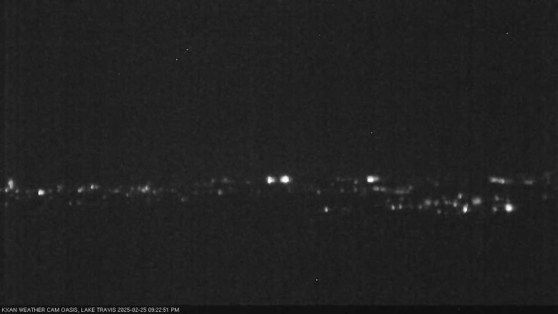 Lake Travis webcam, February 25, 2025 9:25 PM CT