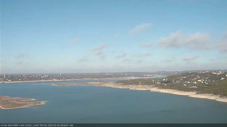 Lake Travis webcam, February 26, 2025 9:00 AM CT