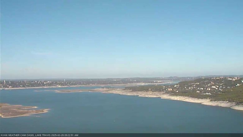Lake Travis webcam, February 26, 2025 9:25 AM CT