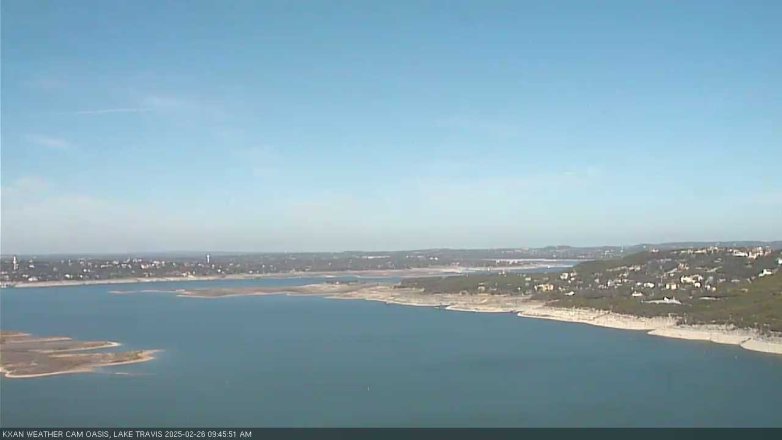Lake Travis webcam, February 26, 2025 9:45 AM CT