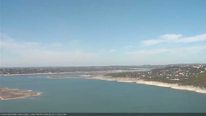 Lake Travis webcam, February 26, 2025 11:25 AM CT