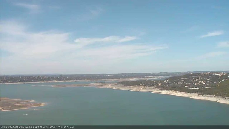 Lake Travis webcam, February 26, 2025 11:45 AM CT