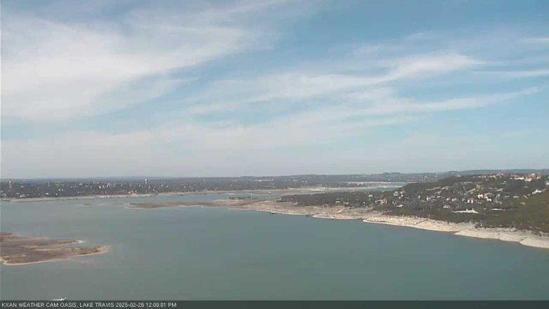 Lake Travis webcam, February 26, 2025 12:00 PM CT