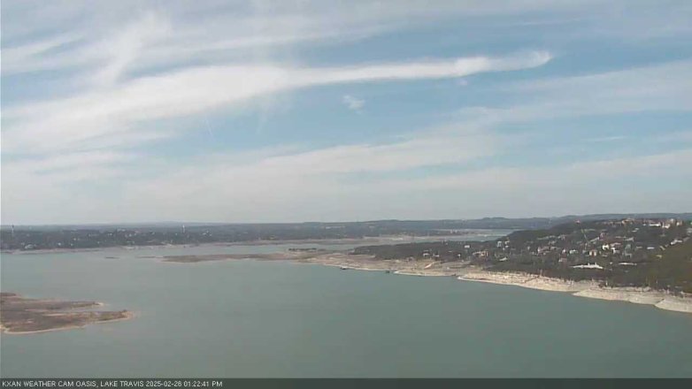 Lake Travis webcam, February 26, 2025 1:25 PM CT