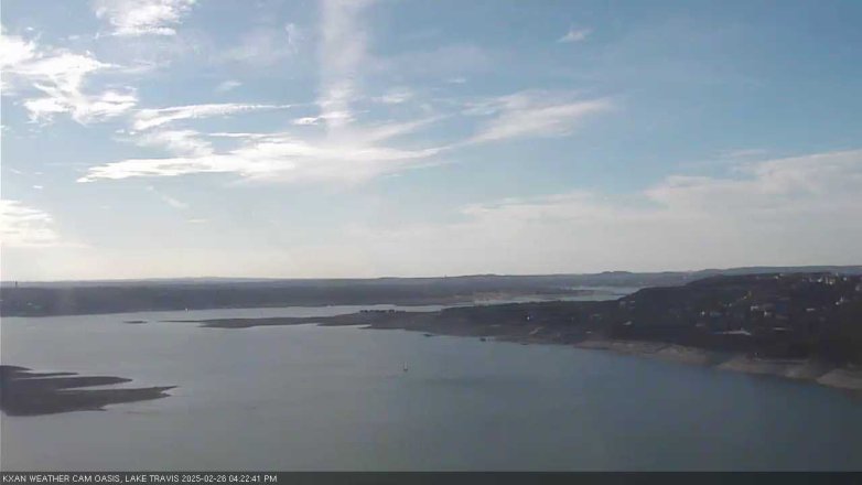Lake Travis webcam, February 26, 2025 4:25 PM CT