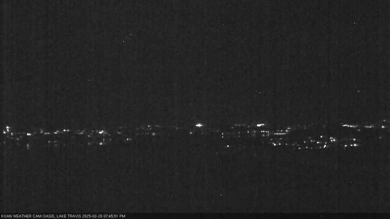 Lake Travis webcam, February 26, 2025 7:45 PM CT