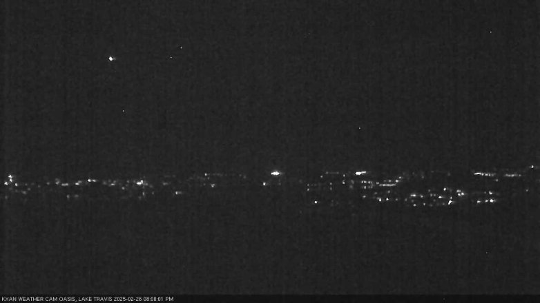 Lake Travis webcam, February 26, 2025 8:00 PM CT