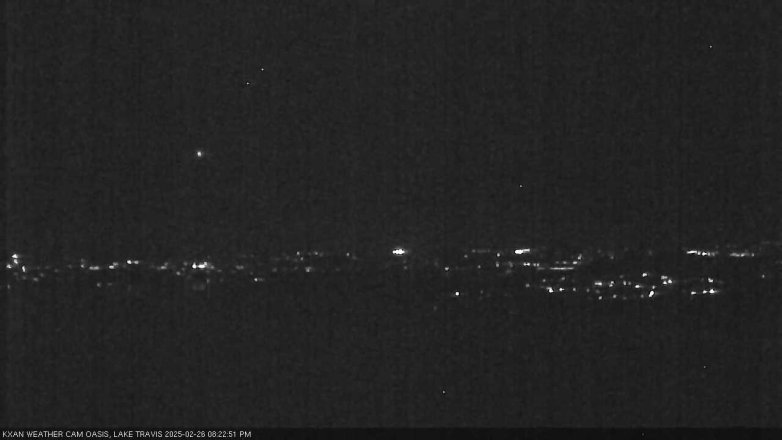 Lake Travis webcam, February 26, 2025 8:25 PM CT