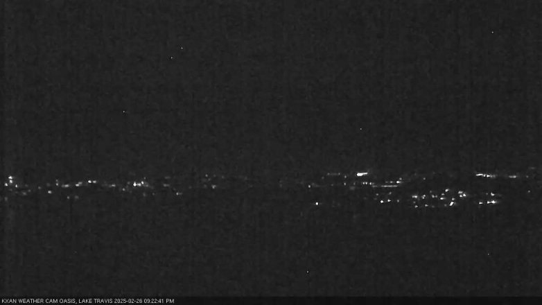 Lake Travis webcam, February 26, 2025 9:25 PM CT