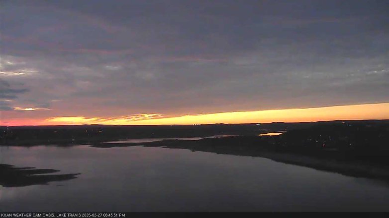 Lake Travis webcam, February 27, 2025 6:45 PM CT