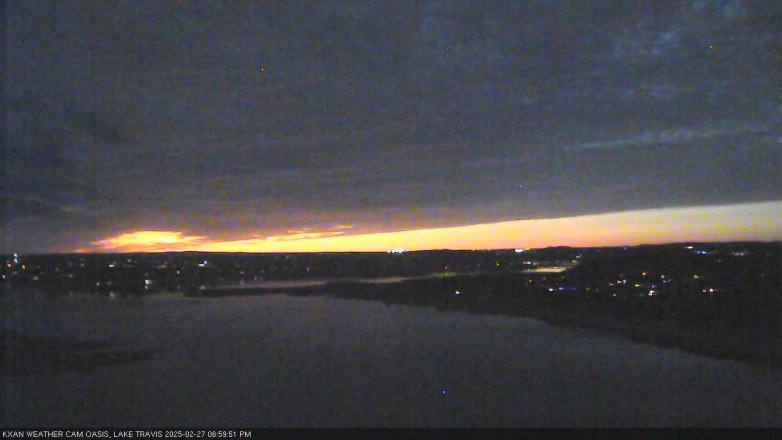 Lake Travis webcam, February 27, 2025 7:00 PM CT