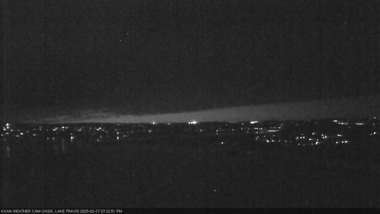 Lake Travis webcam, February 27, 2025 7:25 PM CT