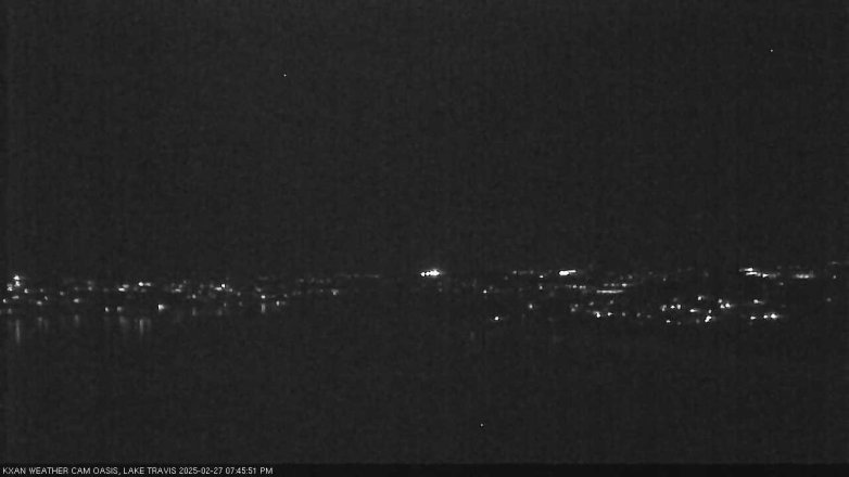 Lake Travis webcam, February 27, 2025 7:45 PM CT