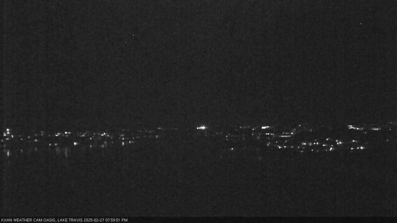 Lake Travis webcam, February 27, 2025 8:00 PM CT