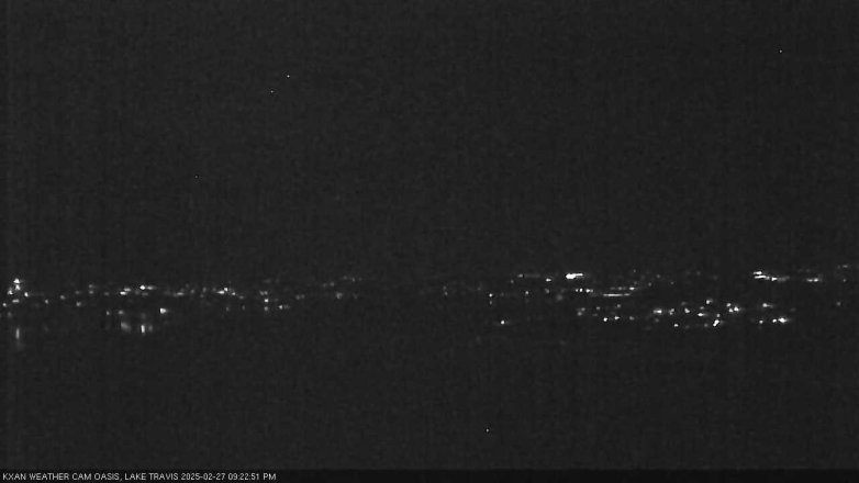 Lake Travis webcam, February 27, 2025 9:25 PM CT