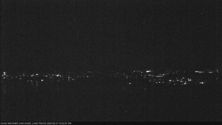 Lake Travis webcam, February 27, 2025 10:25 PM CT