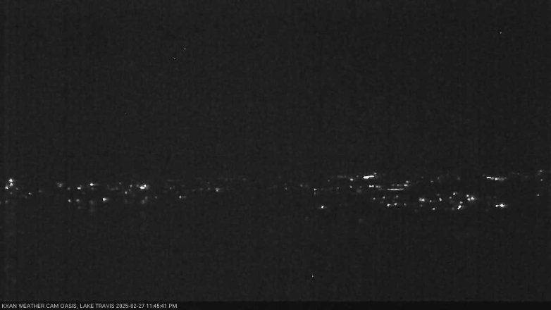 Lake Travis webcam, February 27, 2025 11:45 PM CT