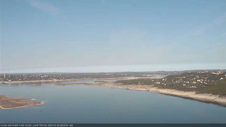 Lake Travis webcam, February 28, 2025 9:00 AM CT