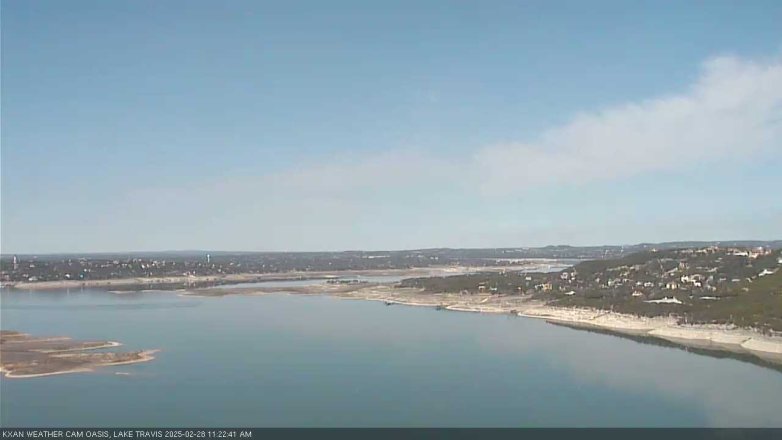 Lake Travis webcam, February 28, 2025 11:25 AM CT