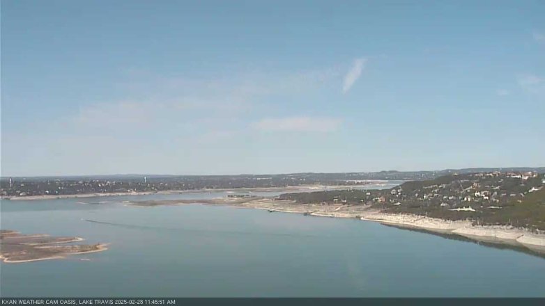 Lake Travis webcam, February 28, 2025 11:45 AM CT