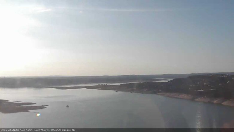 Lake Travis webcam, February 28, 2025 5:00 PM CT