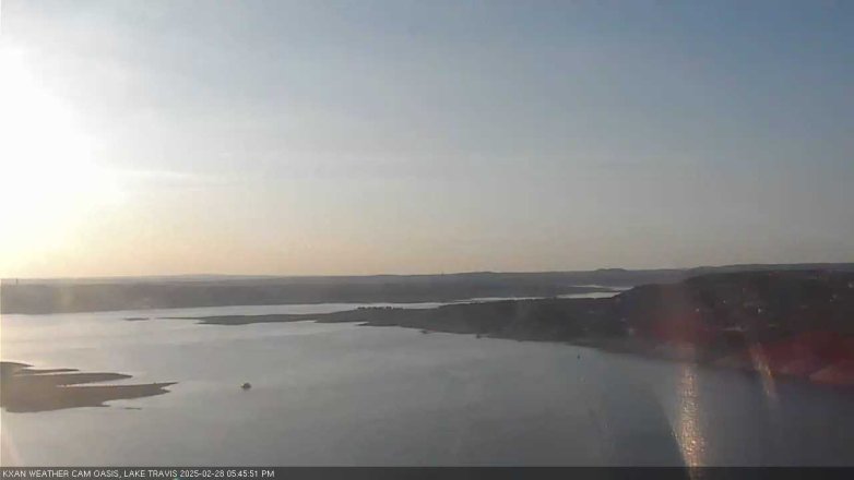 Lake Travis webcam, February 28, 2025 5:45 PM CT