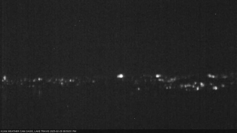 Lake Travis webcam, February 28, 2025 9:00 PM CT