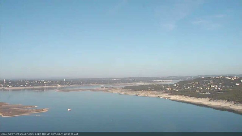 Lake Travis webcam, March 1, 2025 9:00 AM CT