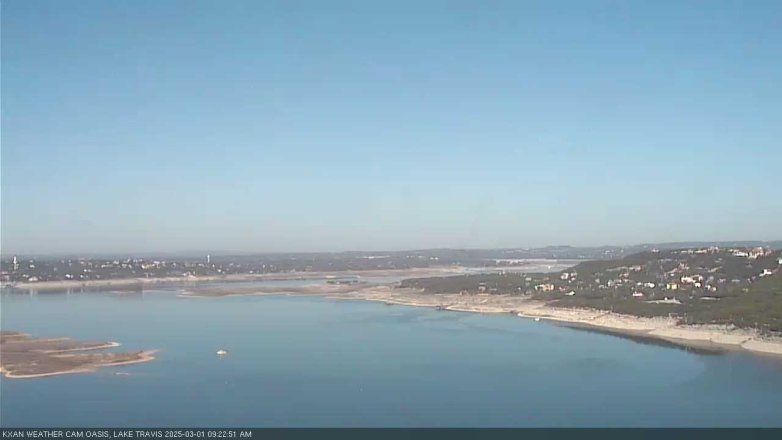 Lake Travis webcam, March 1, 2025 9:25 AM CT