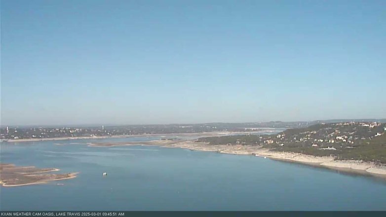 Lake Travis webcam, March 1, 2025 9:45 AM CT
