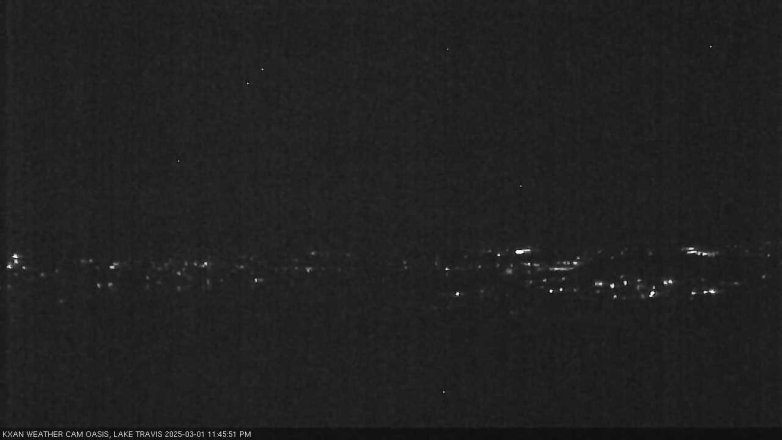Lake Travis webcam, March 1, 2025 11:45 PM CT