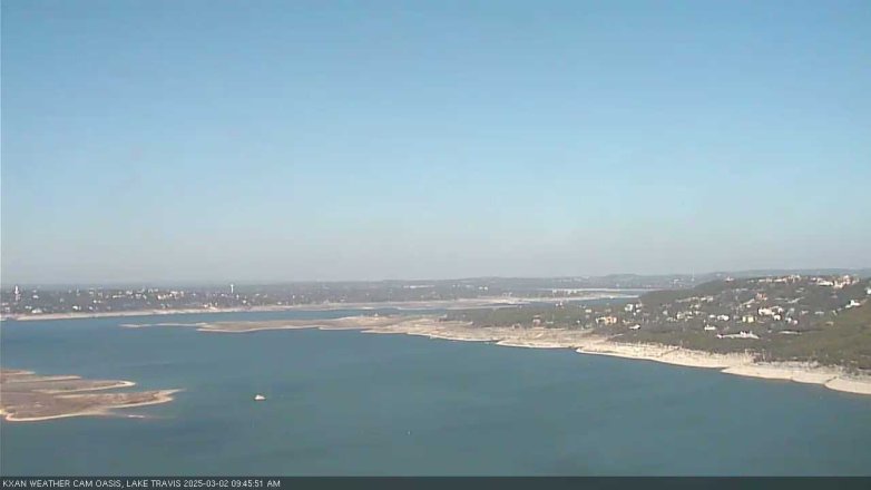 Lake Travis webcam, March 2, 2025 9:45 AM CT