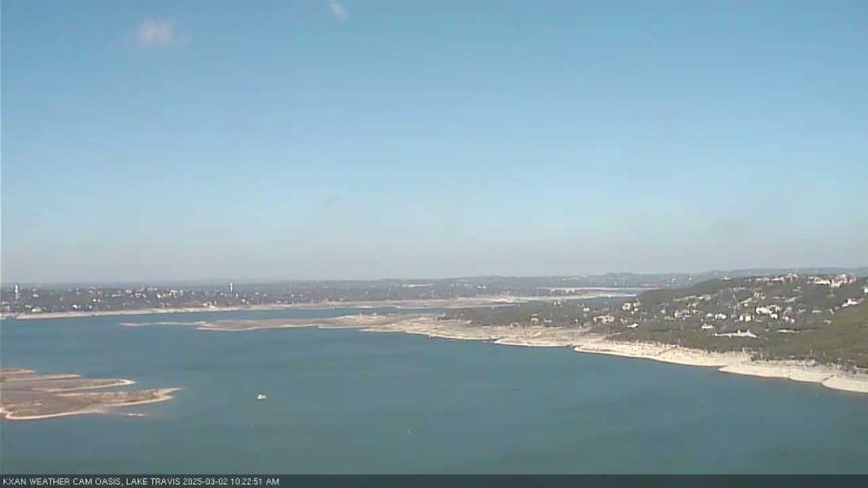Lake Travis webcam, March 2, 2025 10:25 AM CT