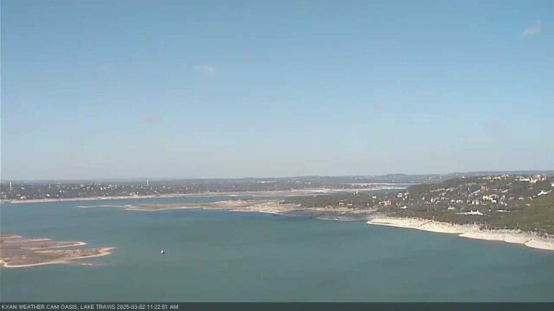 Lake Travis webcam, March 2, 2025 11:25 AM CT