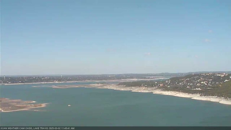 Lake Travis webcam, March 2, 2025 11:45 AM CT