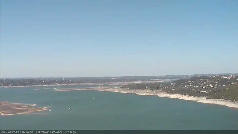 Lake Travis webcam, March 2, 2025 12:25 PM CT