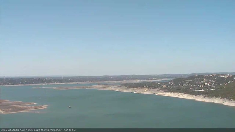 Lake Travis webcam, March 2, 2025 12:45 PM CT