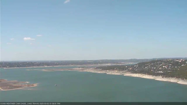 Lake Travis webcam, March 2, 2025 1:00 PM CT