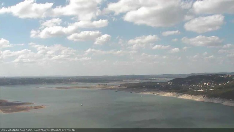 Lake Travis webcam, March 2, 2025 2:25 PM CT
