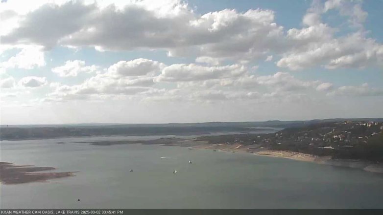 Lake Travis webcam, March 2, 2025 3:45 PM CT