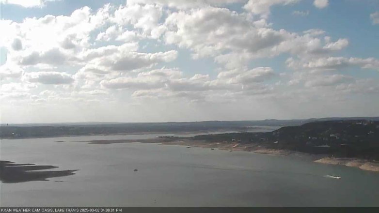 Lake Travis webcam, March 2, 2025 4:00 PM CT