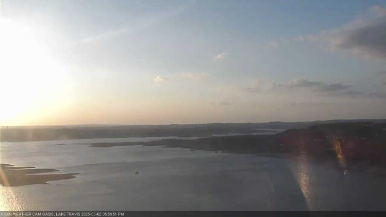 Lake Travis webcam, March 2, 2025 6:00 PM CT