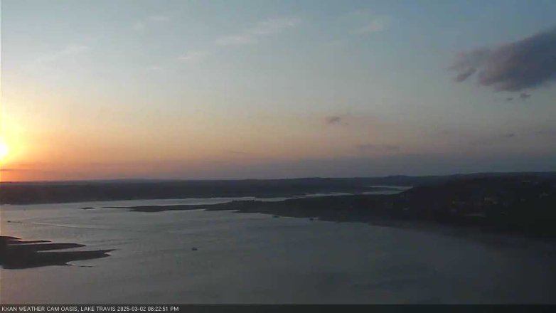 Lake Travis webcam, March 2, 2025 6:25 PM CT