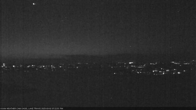 Lake Travis webcam, March 2, 2025 7:25 PM CT
