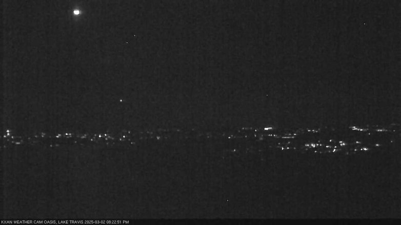 Lake Travis webcam, March 2, 2025 8:25 PM CT
