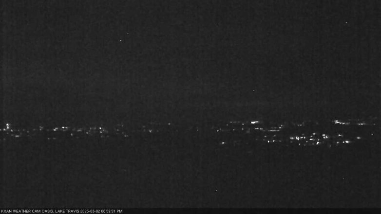 Lake Travis webcam, March 2, 2025 9:00 PM CT