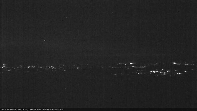 Lake Travis webcam, March 2, 2025 9:25 PM CT